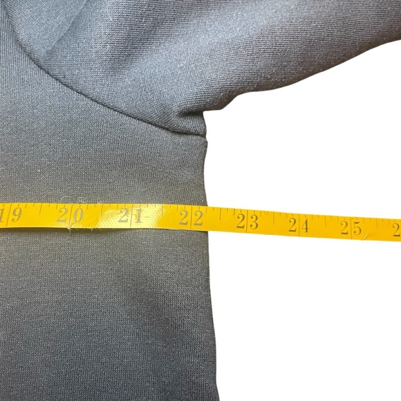 Breckenridge Petite Blue Snowman Button Front Cardigan Large Winter Holiday Warm - Picture 9 of 11